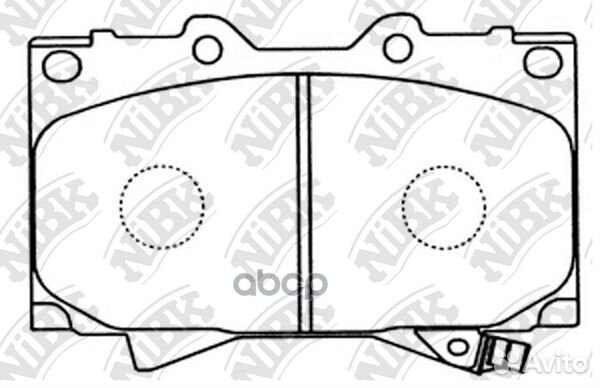 Колодки тормозные дисковые перед toyota LAN