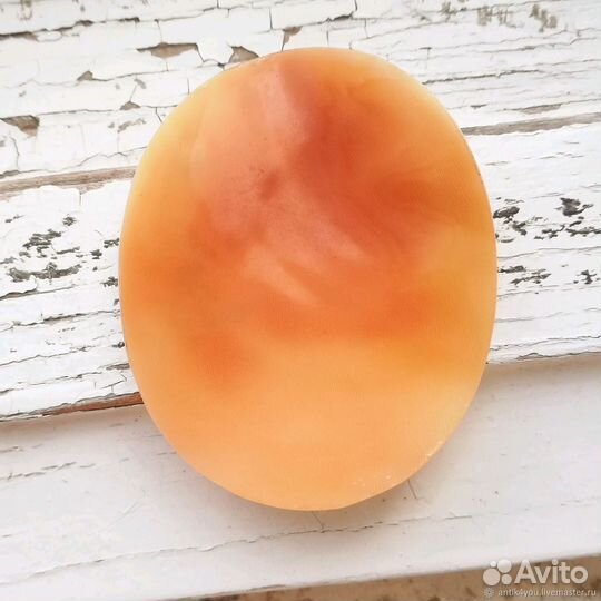 Антикварная камея кабошон на раковине без оправы