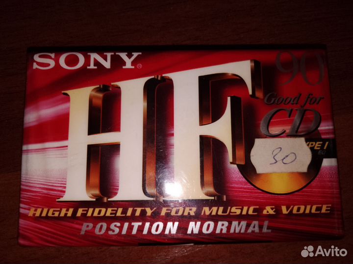 Аудиокассета Sony EF90, HF90, цена за 3 кассеты