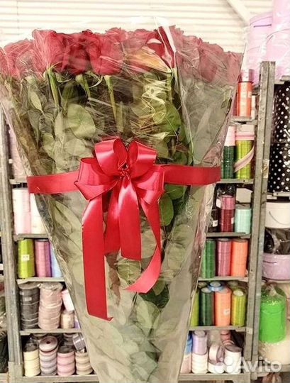 Цветы розы букеты 25 31 35 51 101 251 Доставка