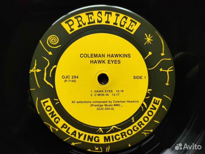 Coleman Hawkins – Hawk Eyes – OJC-294 US LP