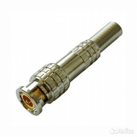 Разъем штекер BNC с пружиной металл/улучшенный