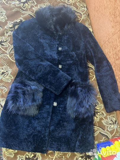 Пальто женское демисезонное из астрагана 46-50