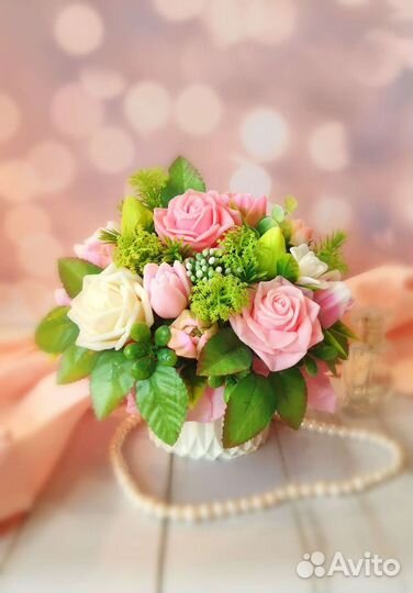 Подарок Букет цветов из мыла