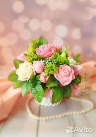 Подарок Букет цветов из мыла