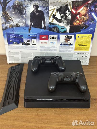 Sony playstation 4 slim 1tb с играми
