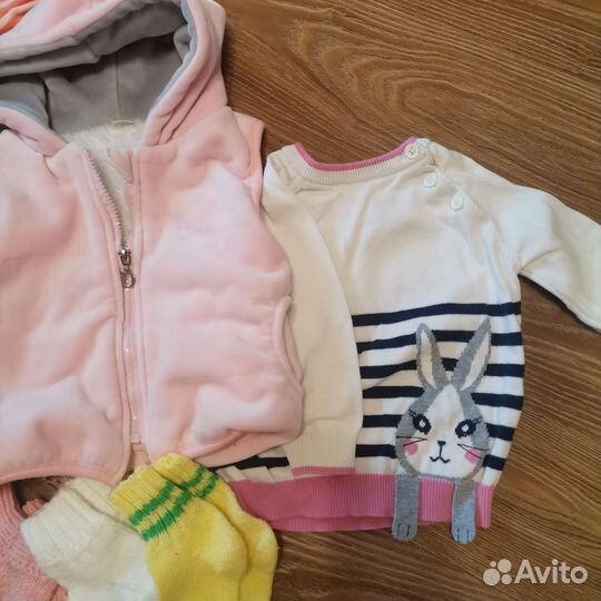 Вещи пакетом на девочку 80-86