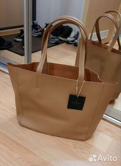 Сумка тоут из натуральной кожи новая