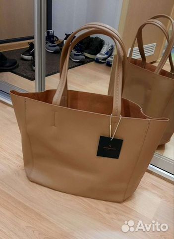 Сумка тоут из натуральной кожи новая