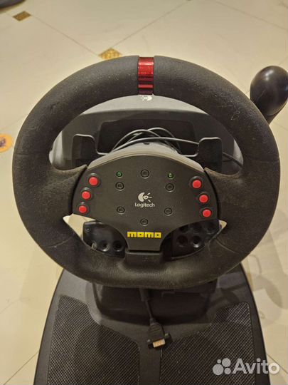 Педали Momo logitech для пк. кпп Руль Блок питания