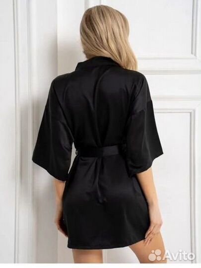 Халат женский шелковый