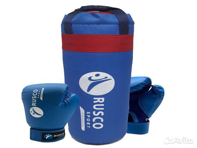 Набор бокс.начинающих rusco sport к/з синий 4oz