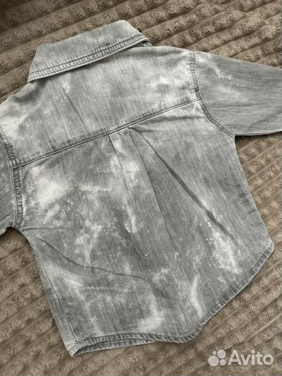 Рубашка джинсовая zara 80