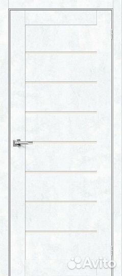 Дверь под бетон светлый оттенок лофт