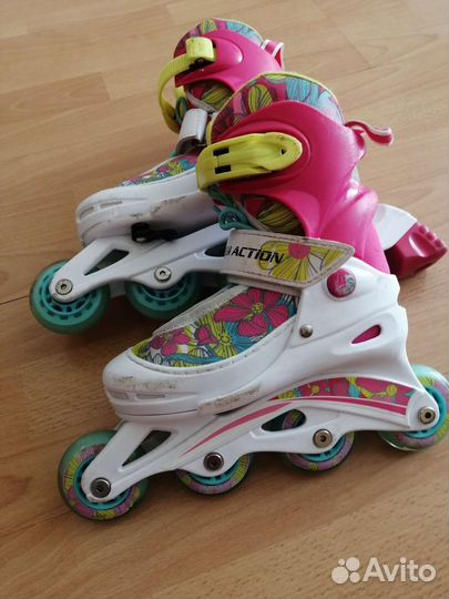Роликовые коньки детские раздвижные