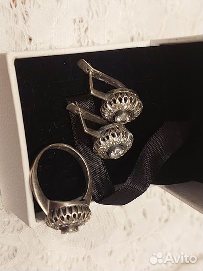Серьги и кольцо