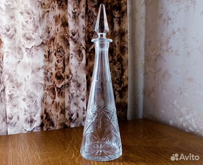 Хрустальный графин/бутыль/штоф для вина 1962г,СССР