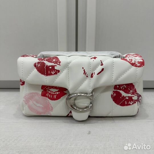 Coach Tabby 20 quilting lip print сумка оригинал