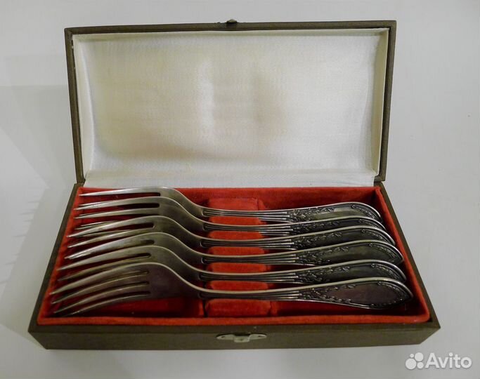 Вилки Платиноприбор 6 шт., серебро 875 до 1941 г