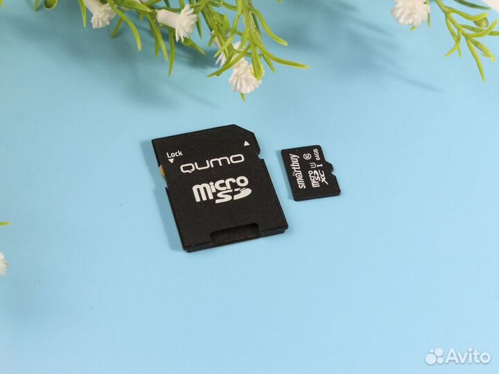 Карта памяти sdhc 64Gb с адаптером