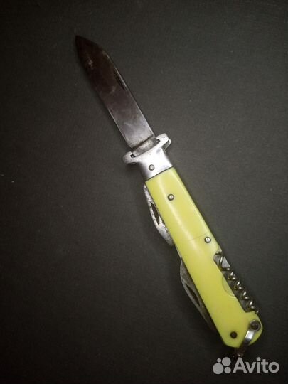 Нож СССР складной, с экстрактором и фиксатором