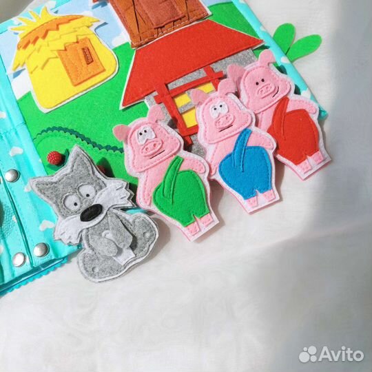 Развивающая книга из фетра
