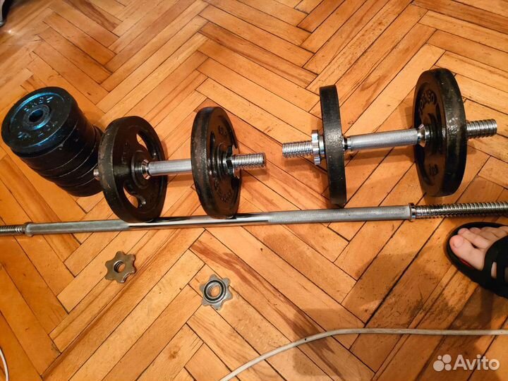 Гантели гриф блины Torneo