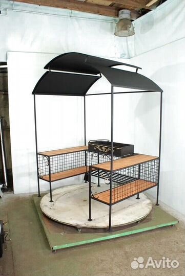 Мангал с крышей
