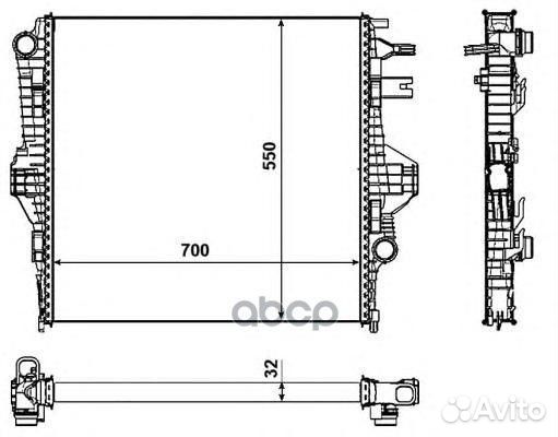 Радиатор системы охлаждения двигателей внутренн