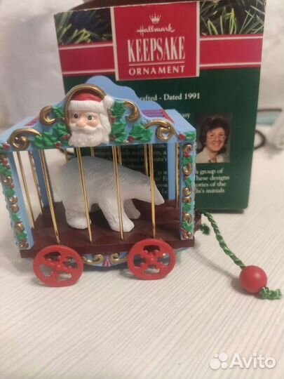 Редкая елочная игрушка Рождество Hallmark 1991