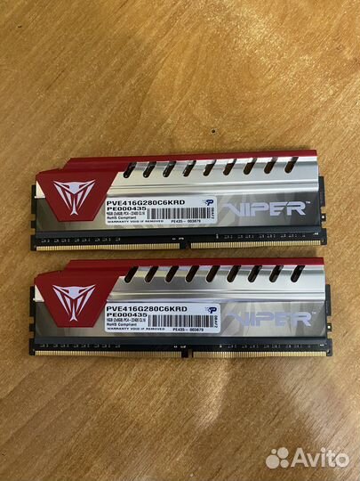 Оперативная память viper ddr4 16gb 2666