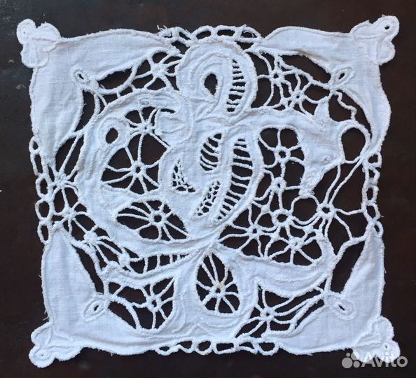 Салфетка, уголок Ришелье Винтаж