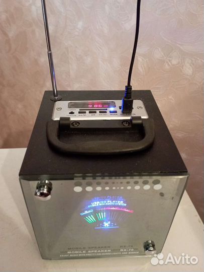 Радиоприемник радио колонка usb флешка sd акб