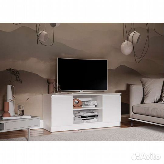 Тумба под тв белая, графит