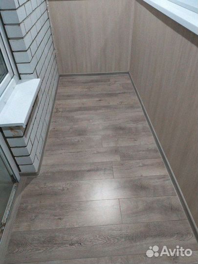 Внутренняя отделка балкона под ключ