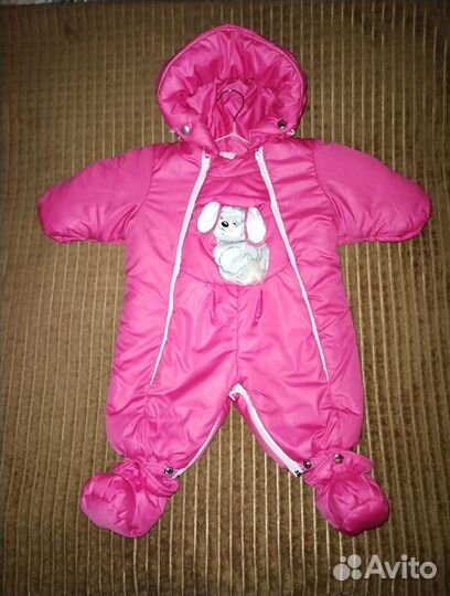 Зимний комбинезон для девочки 62-68