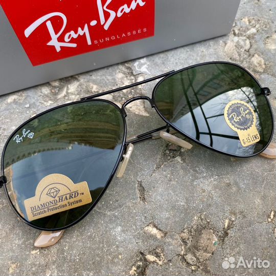 Очки Ray-Ban Aviator Стекло Солнцезащитные