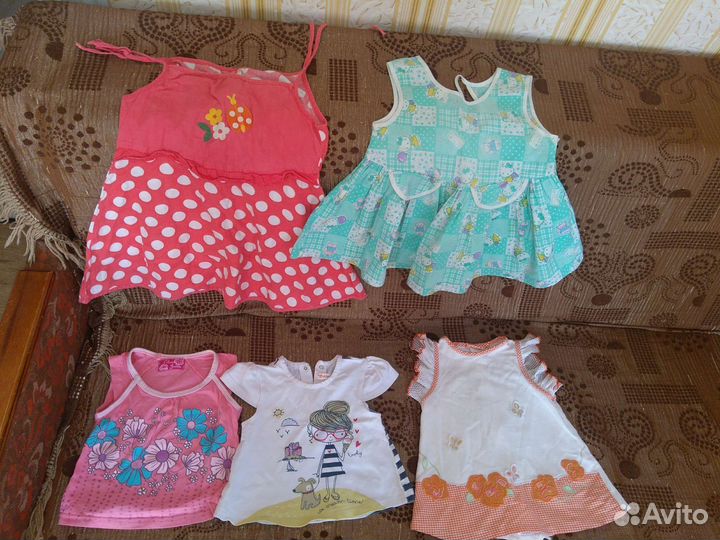 Платья, кофты, комбезы на девочку