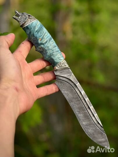 Нож из дамасской стали