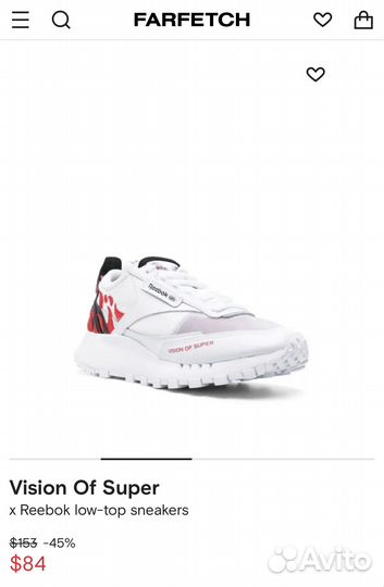 Кроссовки Reebok x Vision of Super оригинал