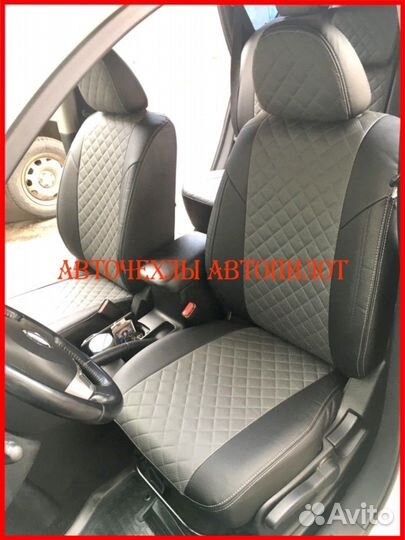 Чехлы Автопилот Nissan X-Trail T31 из экокожи Ромб