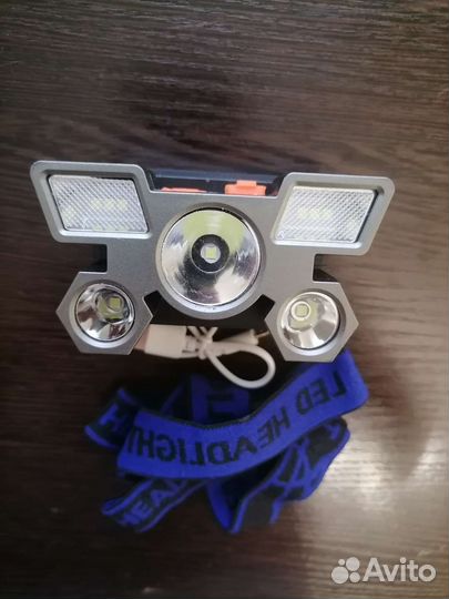 Фонарик светодиодный налобный