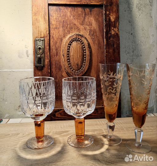 Фужеры хрустальные СССР