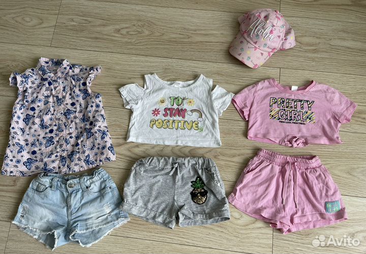 Вещи летние пакетом на девочку 98-104