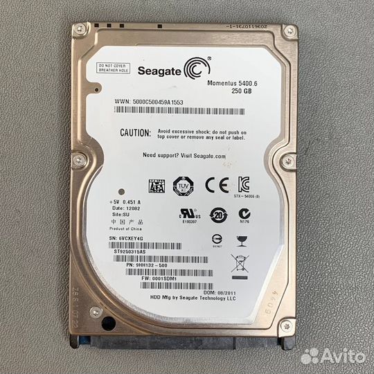 Жесткий диск Seagate Momentus 250 гб ST9250315AS