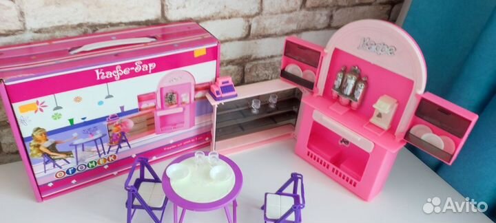 Комплект кукольной мебели Кафе-бар