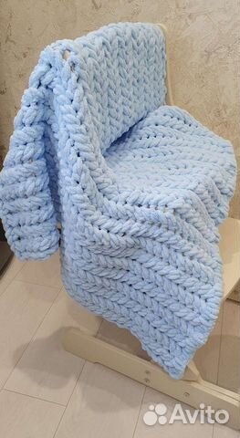 Плед пушистый детский из Alize puffy