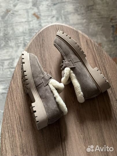 Лоферы натуральная замша на меху Yourbox