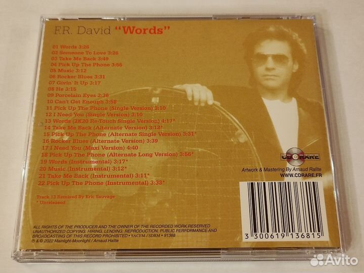 Cd F.R.David - Words