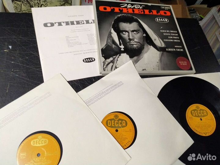 Verdi Mario del Monaco Othello винил